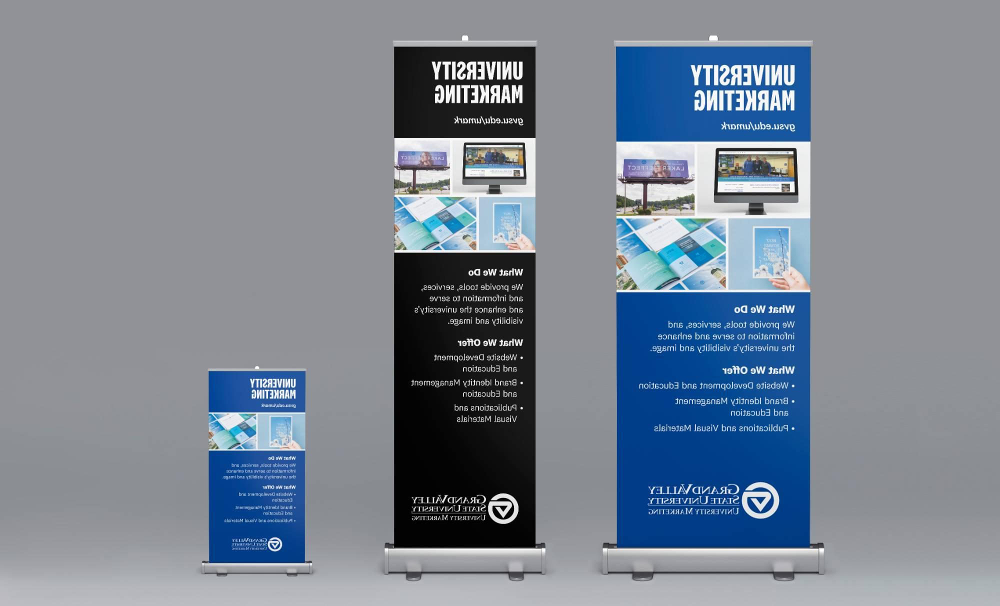 Retractable display banner examples